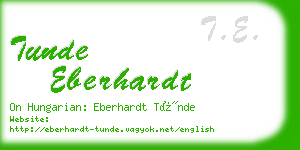 tunde eberhardt business card